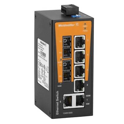 Weidmüller IE-SW-BL08T-6TX-2SCS Industrial Ethernet Switch   10 / 100 MBit/s  