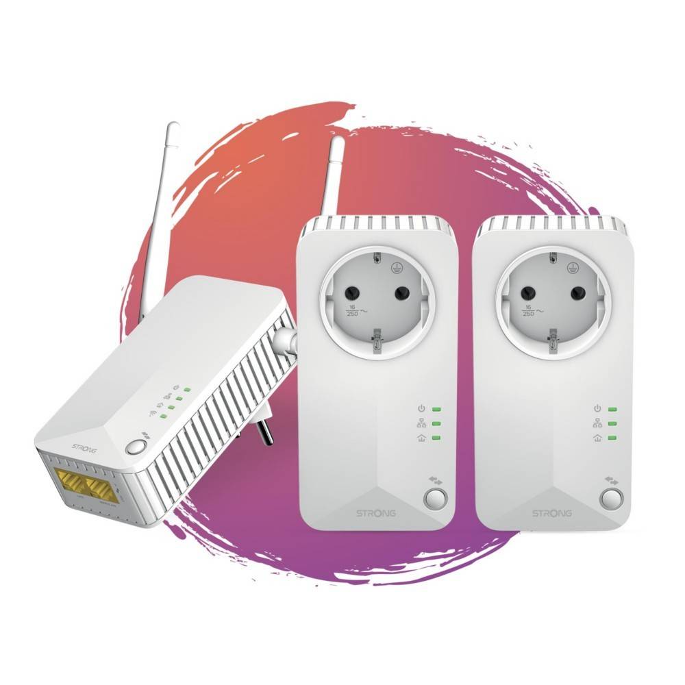 Strong WIFI/Powerline Adapter KIT PLWF600TRIEUV2-0