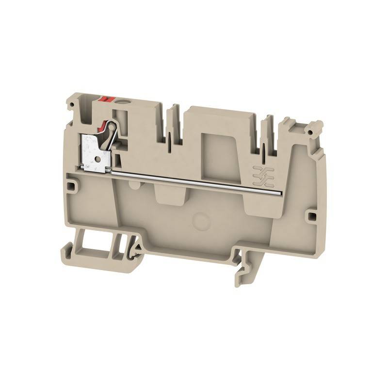 Weidmüller 2428930000 Voedingsklem 6.10 mm Spanveer Beige 50 stuk(s) Piece