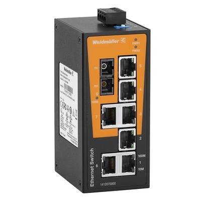 Weidmüller IE-SW-BL08T-7TX-1SC Industrial Ethernet Switch   10 / 100 MBit/s  