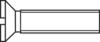 TOOLCRAFT 889715 Verzonken schroeven M2.5 8 mm Sleuf DIN 963 Staal Verzinkt 1 stuk(s)
