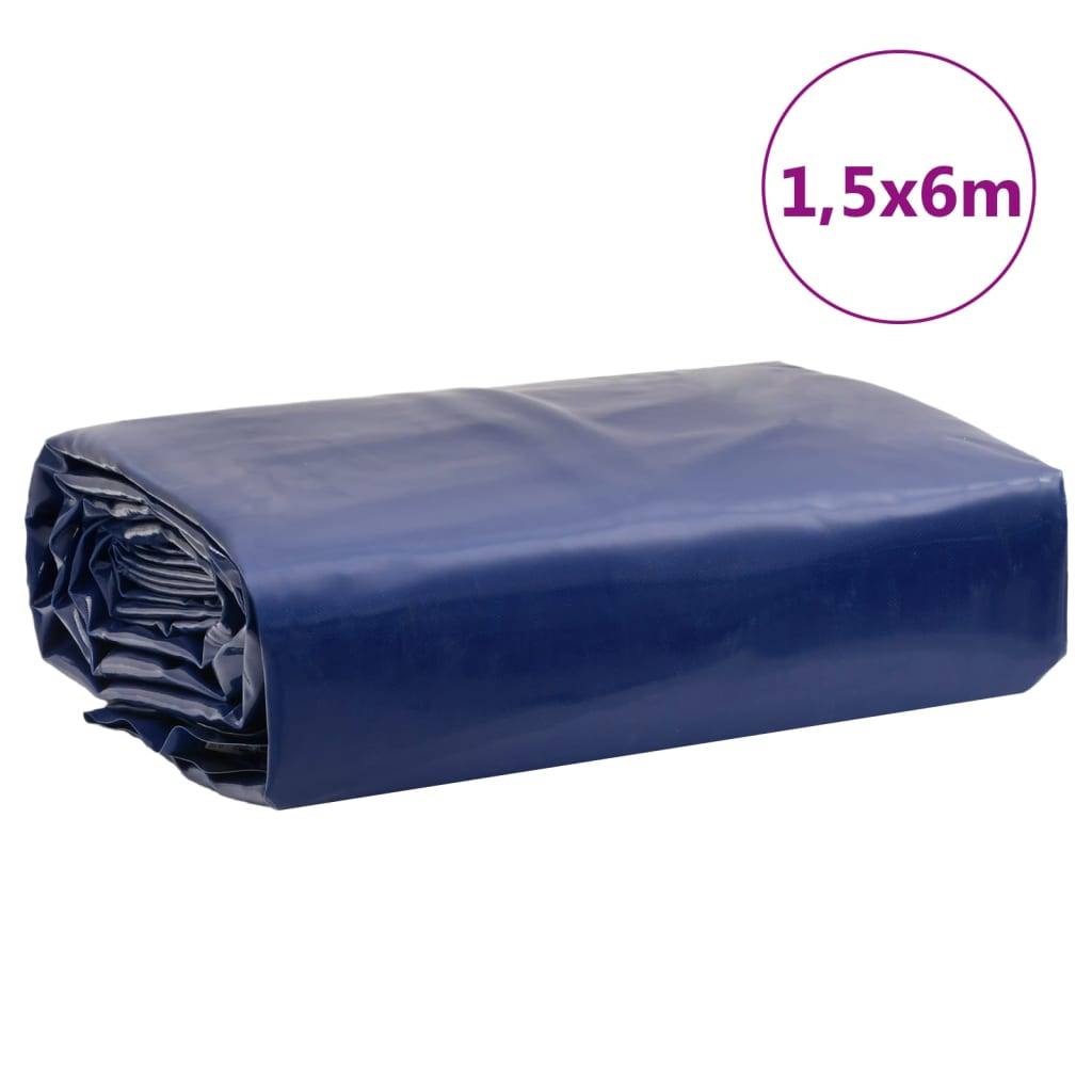 vidaXL - Dekzeil - 650 - g/m² - 1,5x6 - m - blauw-4