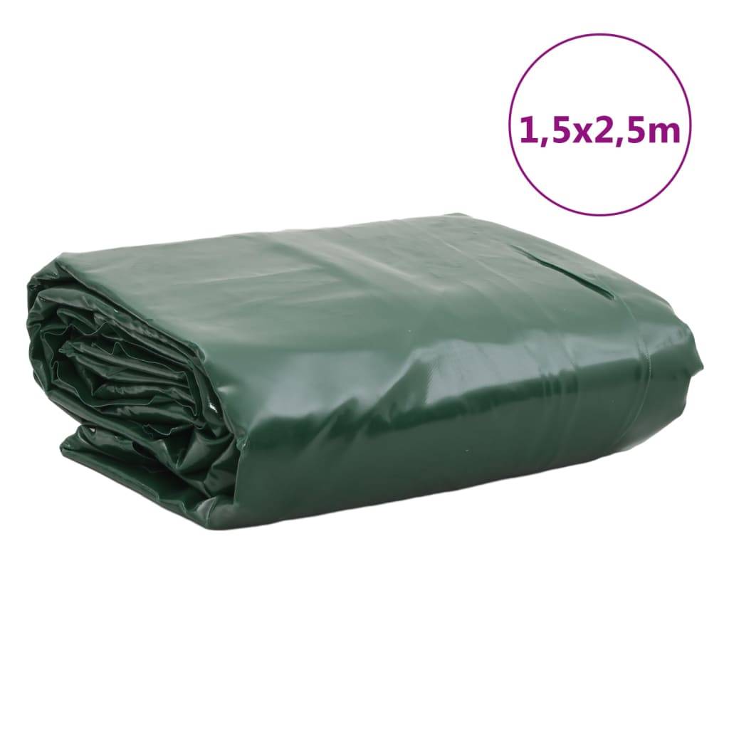 vidaXL - Dekzeil - 650 - g/m² - 1,5x2,5 - m - groen-2