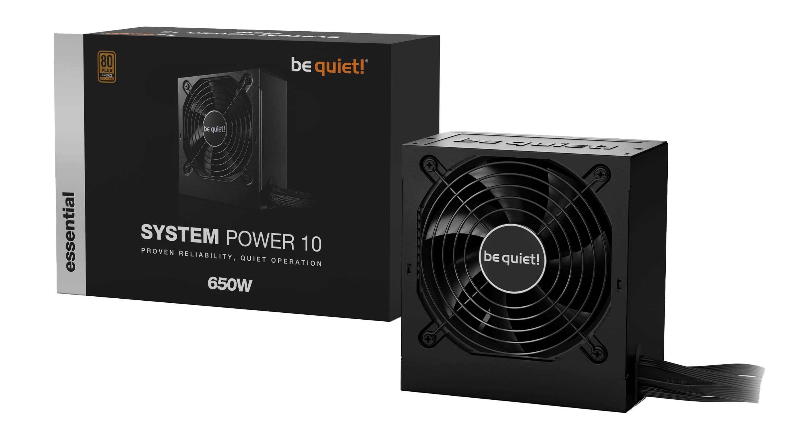 Symboolafbeelding voor wees stil! System Power 10 voedingseenheid 650 W 20+4 pin ATX ATX Zwart