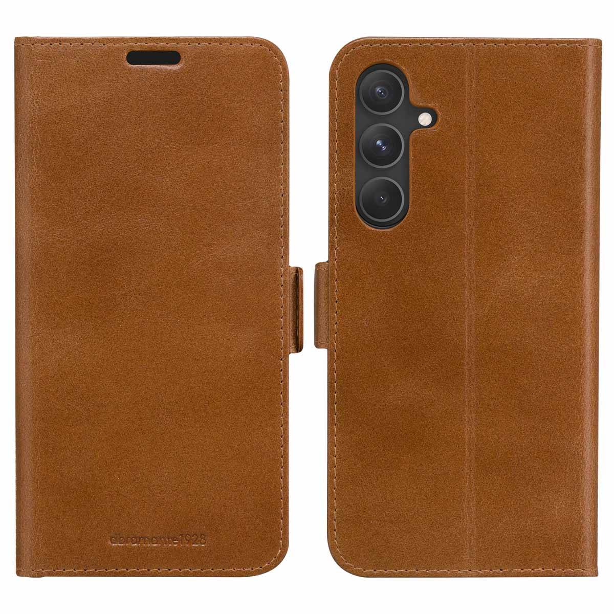 dbramante1928 Copenhagen Bookcase Samsung Galaxy A55 - Tan-1