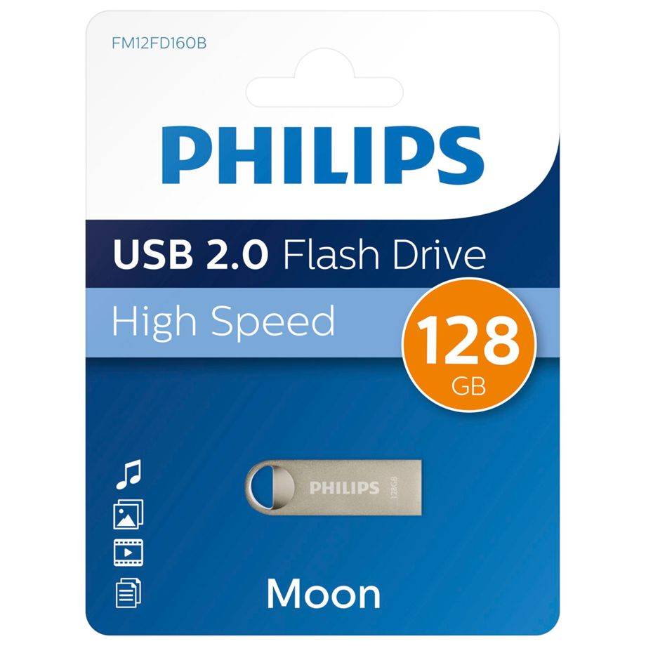 Philips USB 2.0 -128GB Moon Vintage Zilver-1