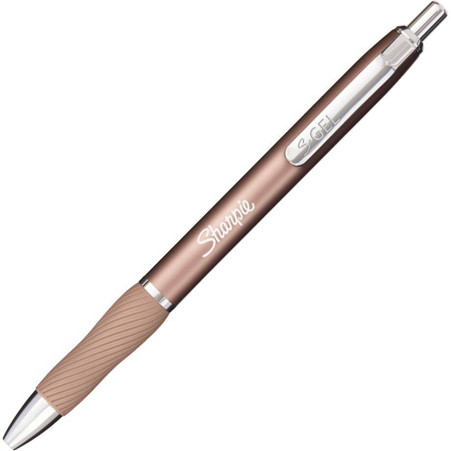 Gelschrijver Sharpie Metal 0,7mm blister zwart + 2 vullingen-1