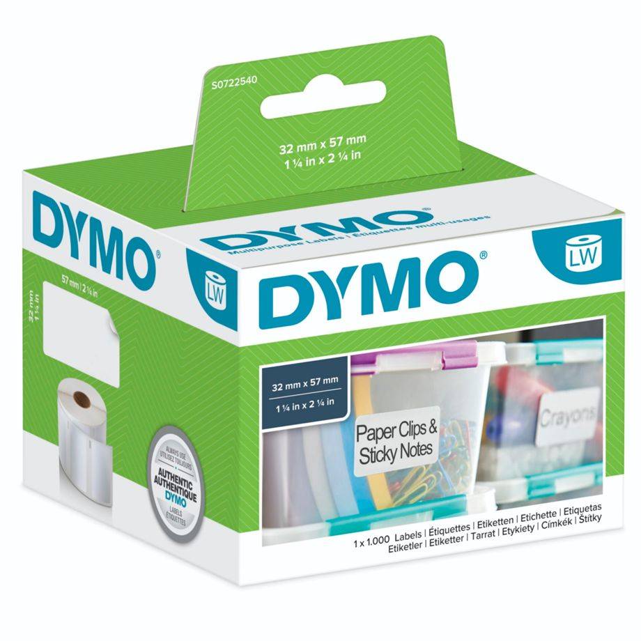 Dymo(11354) Lw Multifunctioneel 32 x 57 mm wit 1000 St. 11354-0