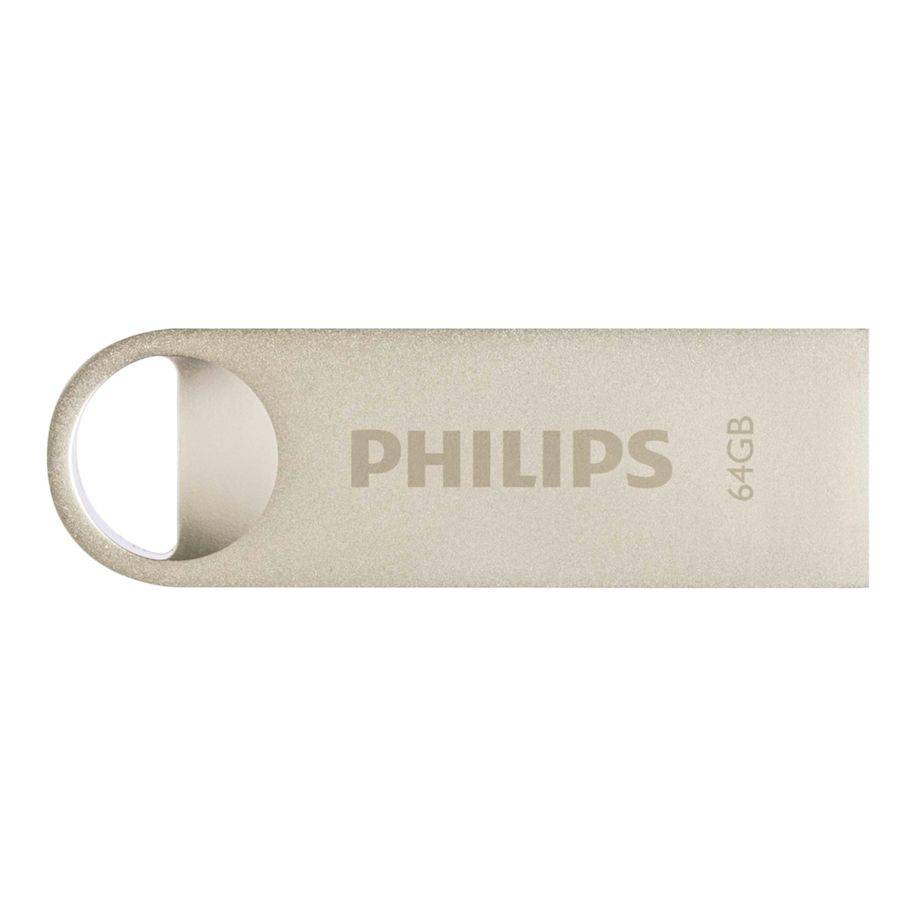 USB stick 2.0 Philips Moon USB-A 64GB zilver-1
