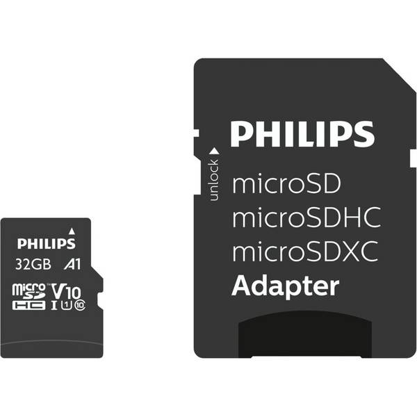 Philips FM32MP45B/00 microSDHC-kaart  32 GB Class 10 Incl. SD-adapter