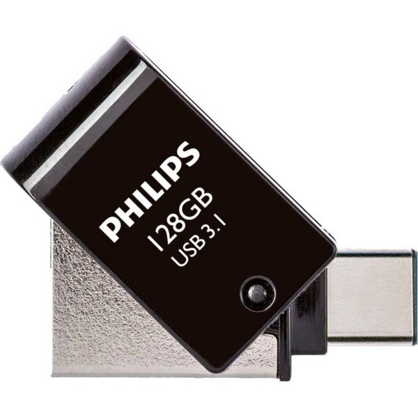 Philips 2 in 1 OTG - 128GB USB 3.1 + USB C Middernacht Zwart