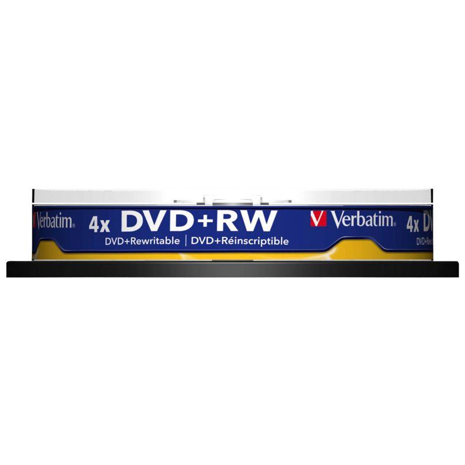Verbatim DVD+RW discs op spindel - 4-speed - 4,7 GB / 10 stuks-1