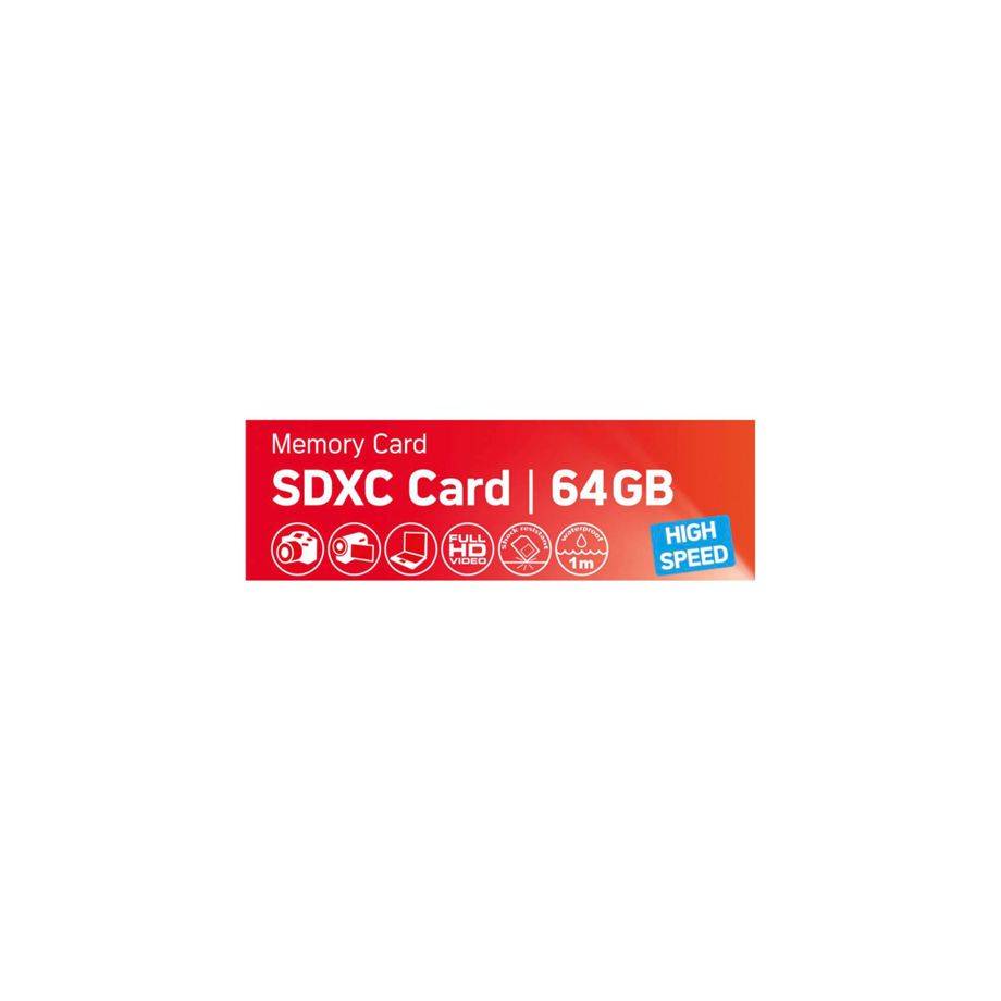 AgfaPhoto SDXC-kaart 64GB High Speed Class 10 UHS I U1 V30-1