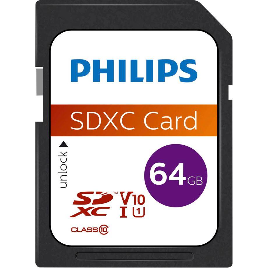 Philips FM64SD55B/00 SDXC-kaart 64 GB Class 10-0
