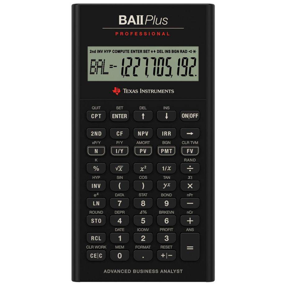 Texas Instruments BA II Plus Professional IIBAPRO/FC/3E12/A-0