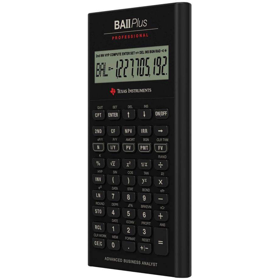 Texas Instruments BA II Plus Professional IIBAPRO/FC/3E12/A-1