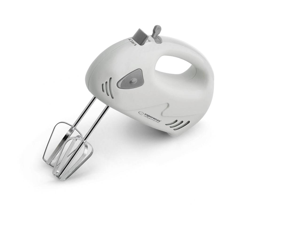 Esperanza EKM007WE handmixer, grijs, wit, 150 W-0