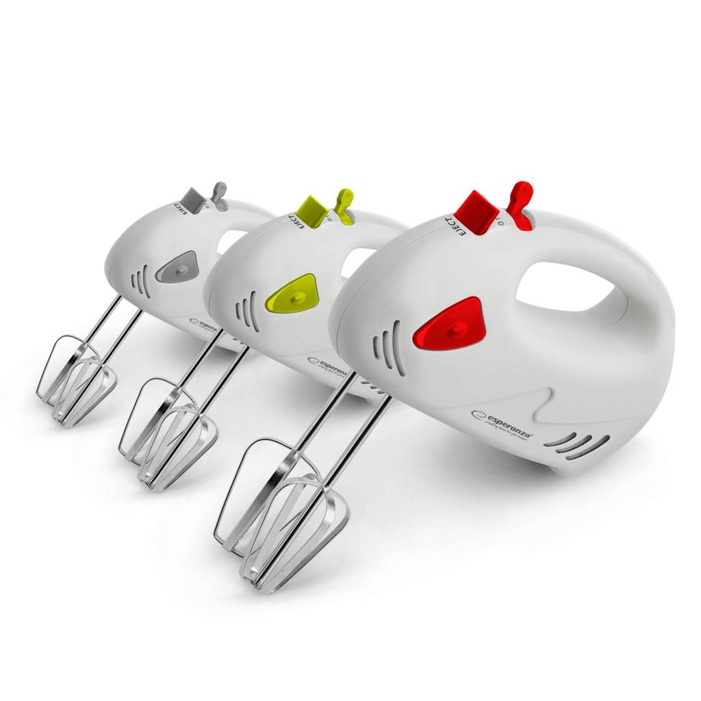 Esperanza EKM007WE handmixer, grijs, wit, 150 W-1