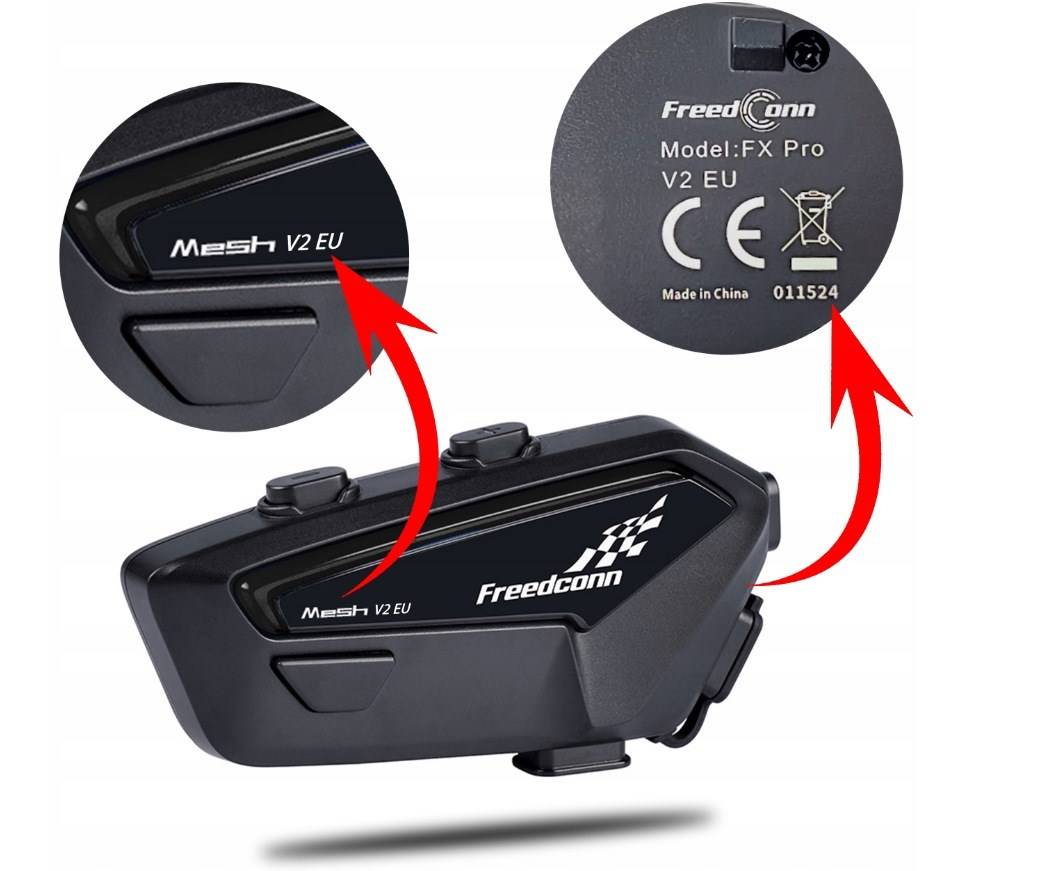 FreedConn FX Pro V2 EU MESH motorfietsintercom-2