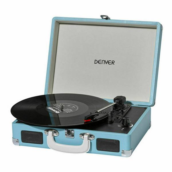 Denver VPL-120 USB-platenspeler  Blauw