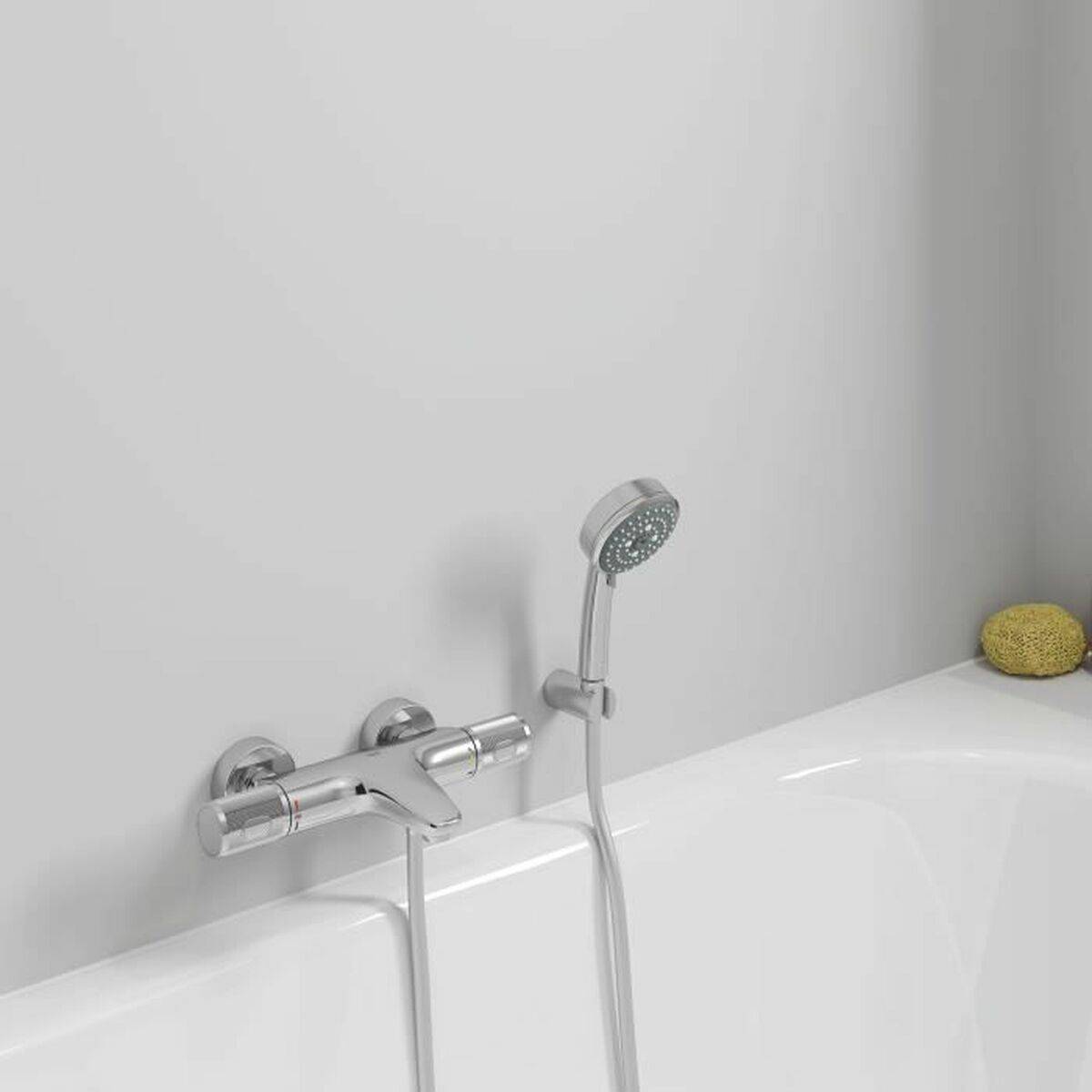 GROHE Precision Feel Thermostatische Douchemengkraan - Wandmontage - Chroom - Temperatuurindicator-3