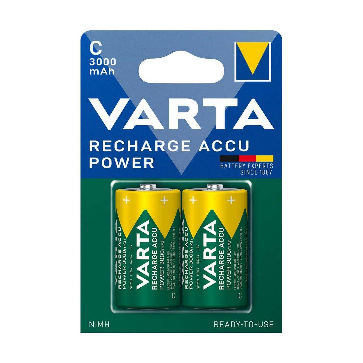 Varta Baby NiMH-batterij Power Play 3000 mAh 2-pack-1