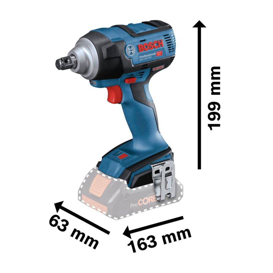 Bosch GDS 18V-300 Professionele accu-draaislagmoeraanzetter-1