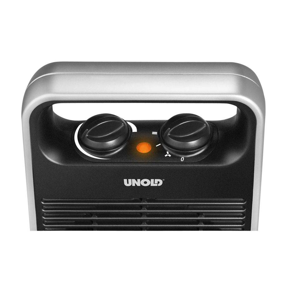 Unold Handle 86106 Elektrische Kachel 2000W Zwart/Zilver-1