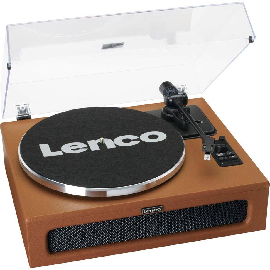 Lenco LS-430BN hout met kunstleer-0