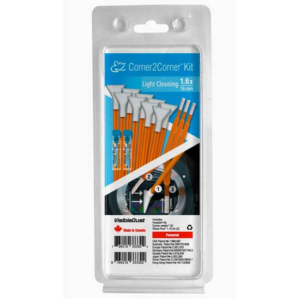 Zichtbaar stof EZ Corner2Corner Kit 1,6x lichte reiniging