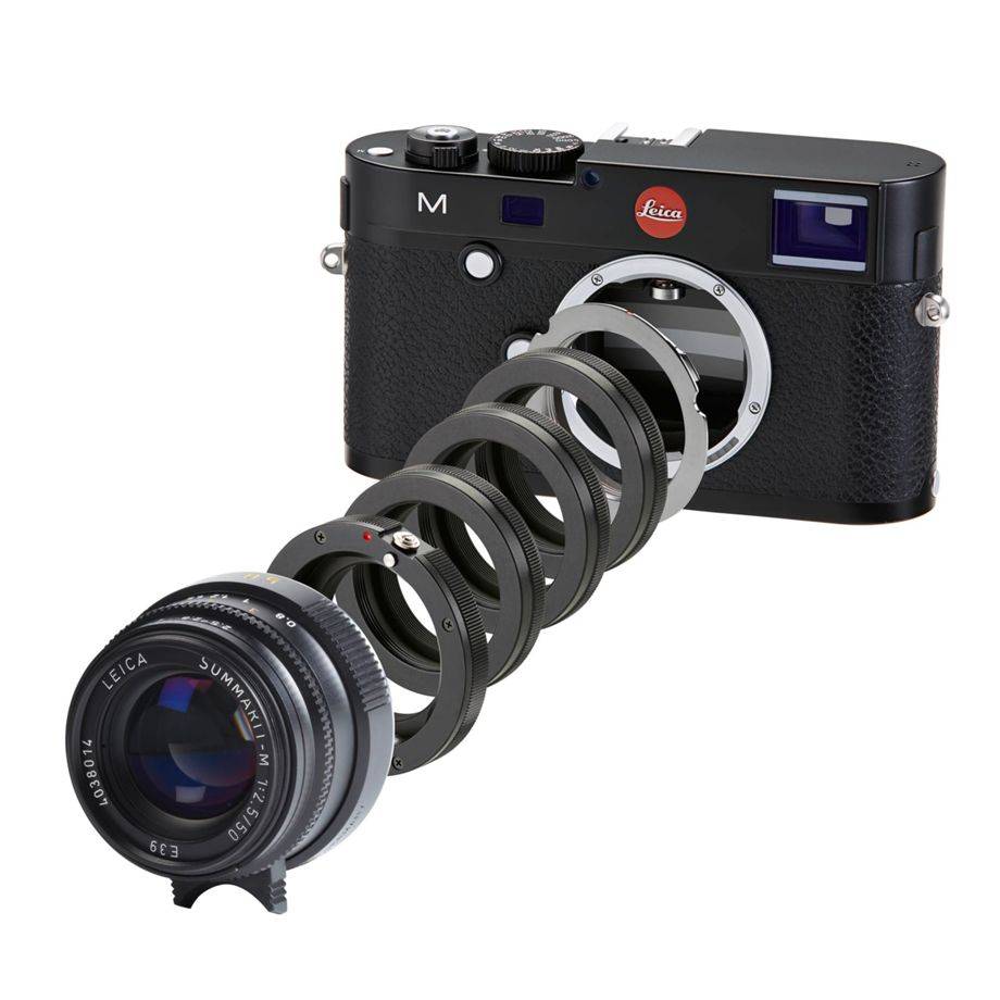Novoflex Visoflex II/III aan Leica M tussenringset-1