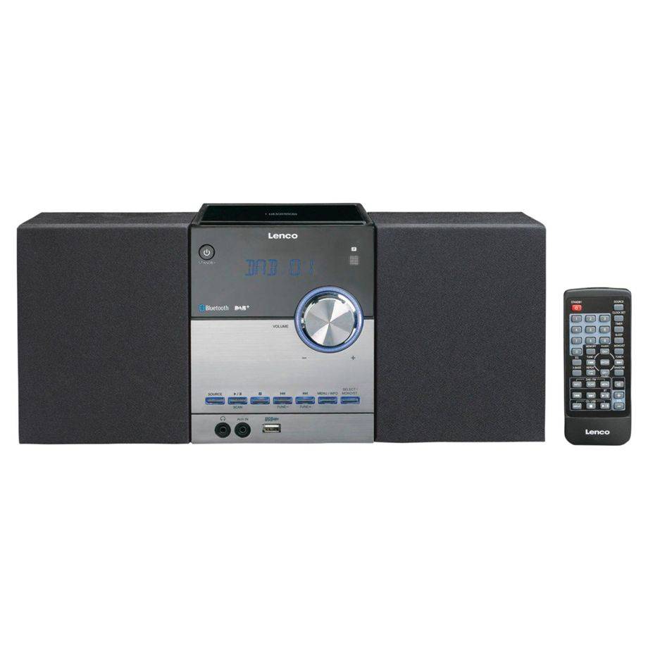 LENCO MC-150 - Stereo set met DAB+ FM CD en Bluetooth® en USB player - Zwart-0
