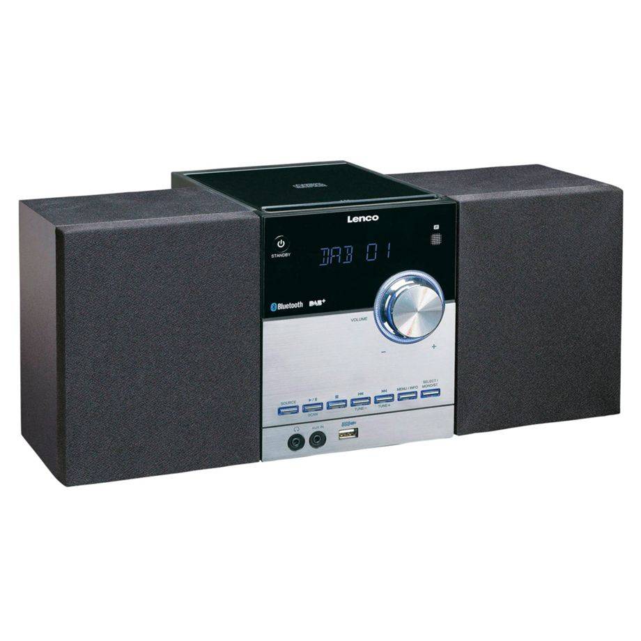 LENCO MC-150 - Stereo set met DAB+ FM CD en Bluetooth® en USB player - Zwart-1