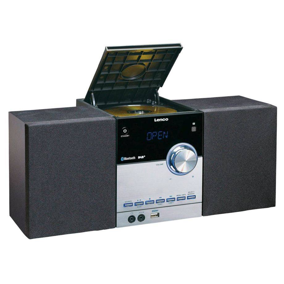LENCO MC-150 - Stereo set met DAB+ FM CD en Bluetooth® en USB player - Zwart-2