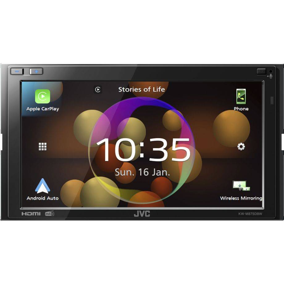 JVC KW-M875DBW – TOPMODEL – 7″ WVGA Monitor / Digital Multimedia Receiver met DAB+ tuner (WiFi)-0