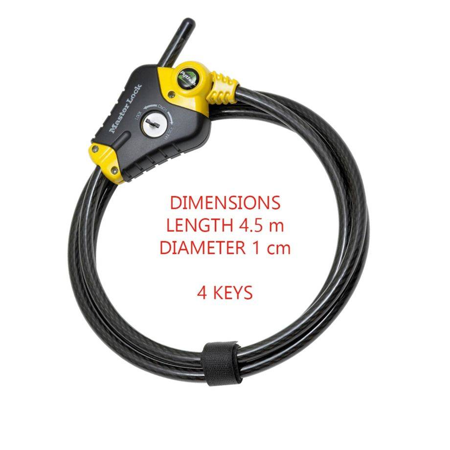 Master Lock verstelbare Python vergrendel. kabel 10mm 8420EURD-2