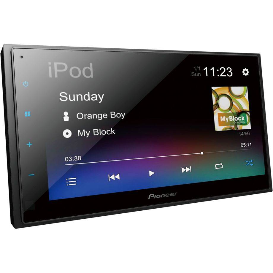 Pioneer DMH-A340DAB Autoradio dubbel DIN Aansluiting voor stuurbediening, Aansluiting voor achteruitrijcamera, Bluetooth-0