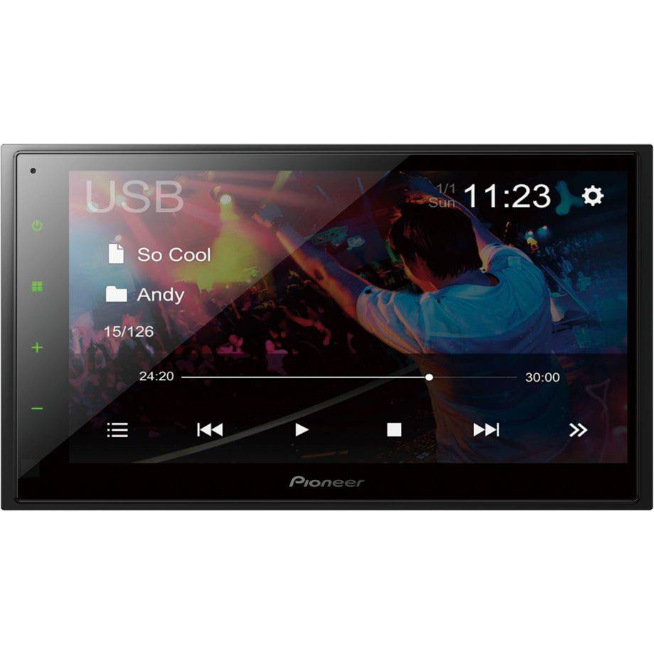 Pioneer DMH-A340DAB Autoradio dubbel DIN Aansluiting voor stuurbediening, Aansluiting voor achteruitrijcamera, Bluetooth-1