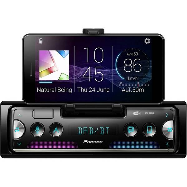 Pioneer SPH-20DAB Autoradio enkel DIN Bluetooth handsfree, DAB+ tuner