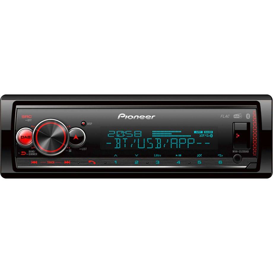 Pioneer MVH-S520DAB Autoradio enkel DIN DAB+ tuner, Bluetooth handsfree, AppRadio-0