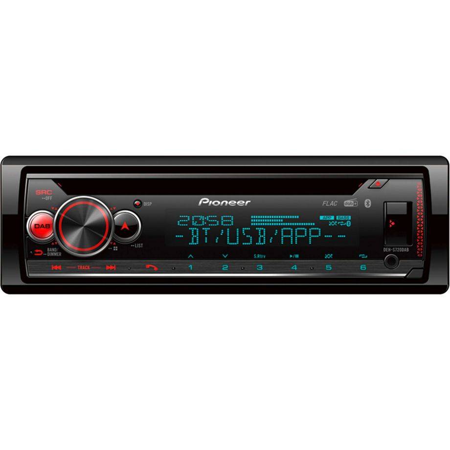 Pioneer DEH-S720DAB Autoradio enkel DIN DAB+ tuner, Bluetooth handsfree, AppRadio-0