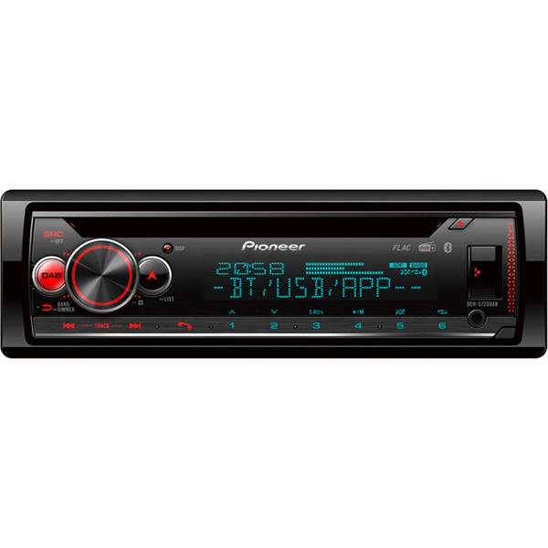 Pioneer DEH-S720DAB Autoradio enkel DIN DAB+ tuner, Bluetooth handsfree, AppRadio