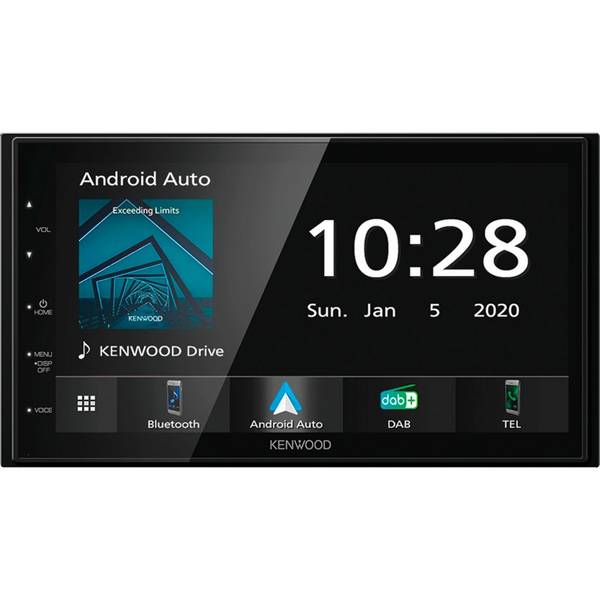 Kenwood DMX5020DABS Autoradio met scherm dubbel DIN Aansluiting voor achteruitrijcamera, Bluetooth handsfree