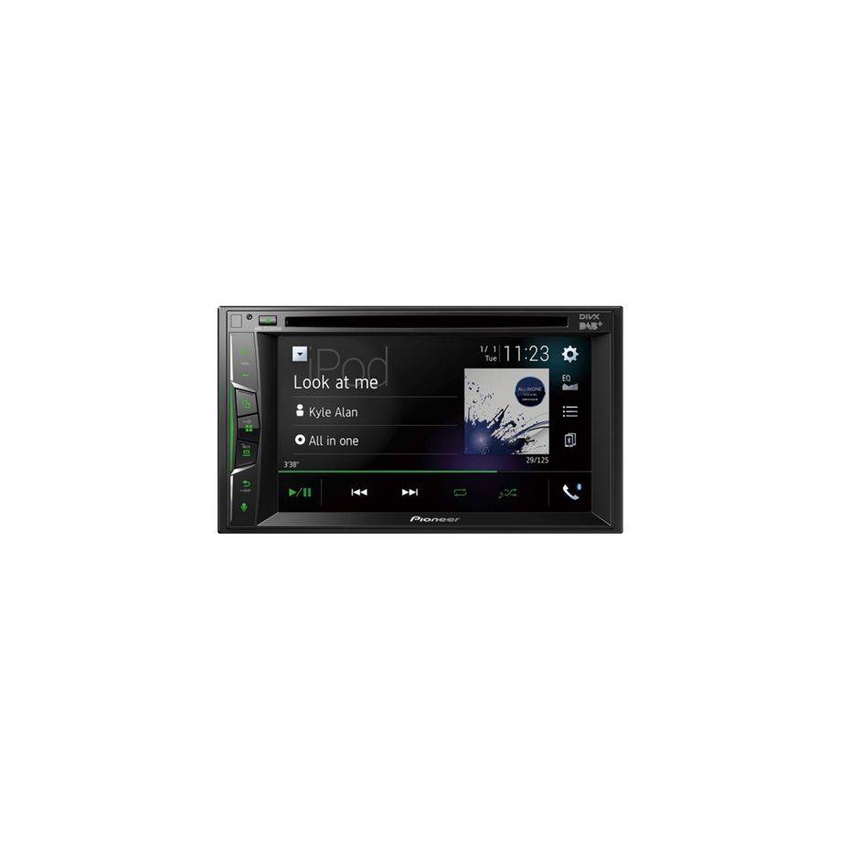 Pioneer AVH-Z3200DAB Autoradio met scherm dubbel DIN DAB+ tuner, Bluetooth handsfree, Aansluiting voor achteruitrijcamer-1