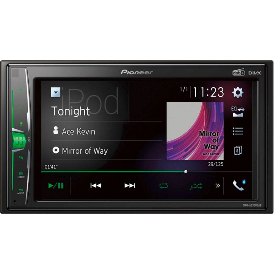 Pioneer DMH-A3300DAB Autoradio dubbel DIN Bluetooth handsfree, DAB+ tuner, AppRadio-0
