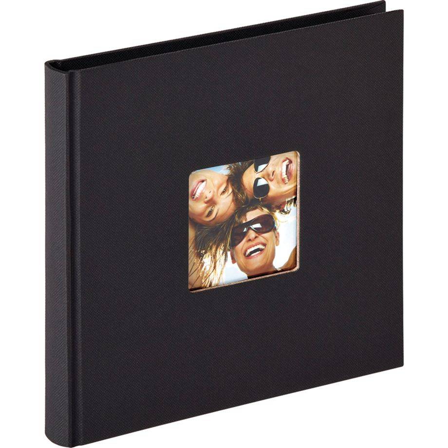 Walther Fun zwart 18x18 30 zwarte pagina's boek FA199B-0