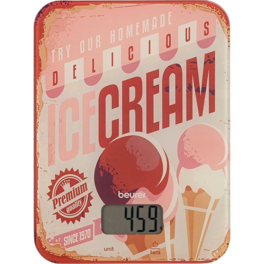 Beurer KS 19 Ice-Cream Keukenweegschaal Lichtbruin, Oud-roze-0