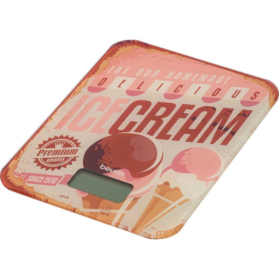 Beurer KS 19 Ice-Cream Keukenweegschaal Lichtbruin, Oud-roze-1