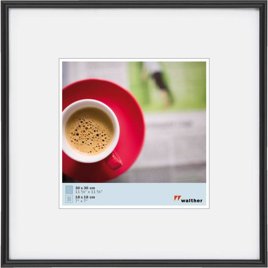 Walther Galeria -30x30 kunststof zwart - KB330H-0