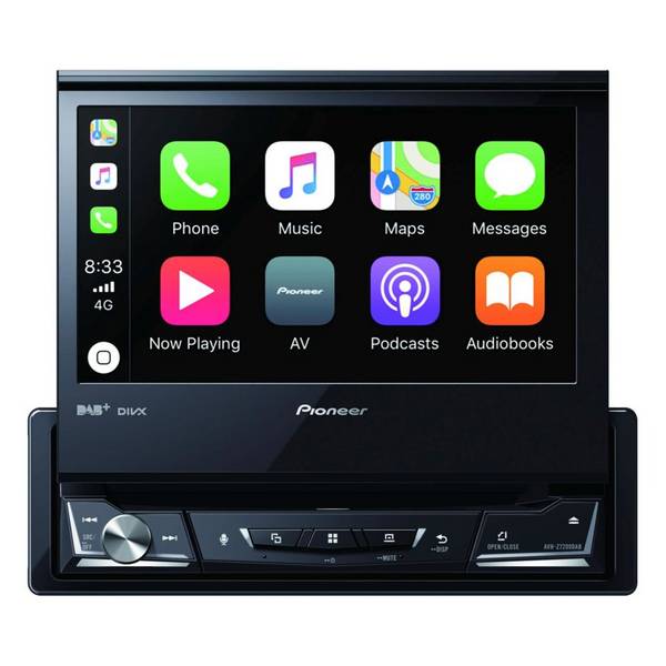 Pioneer AVH-Z7200DAB Autoradio met scherm DAB+ tuner, Aansluiting voor stuurbediening, Bluetooth handsfree, AppRadio